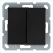 Переключатель проходной 2-кл. 10А IP20 механизм антрацит Jasmart G3022B