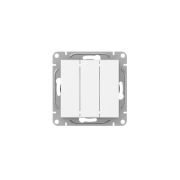 Выключатель 3-кл. СП Эпика механизм бел. EKF UP1-SWW-31