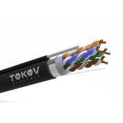 Кабель витая пара F/UTP 4х2х24AWG(0.48мм)+тросс кат.5E PE Fluke tested (м) TOKOV ELECTRIC TKE-C05-F/UTP-42-5E-305-ODC