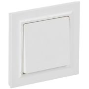 Выключатель 1-кл. СП BRITE ВСР10-1-0-БрАБ 10А в сборе арктич. бел. IEK BR-V10-0-10-K91-F