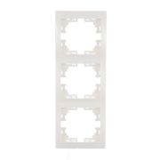 Рамка 3-м Mira вертикал. бел. LEZARD 701-0200-153