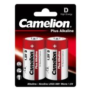 Элемент питания алкалиновый D/LR20 1.5В Plus Alkaline LR20-BP2 BL-2 (блист.2шт) Camelion 1654