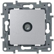 Розетка телевизионная оконечная TV СП Etika 5дБ 5-862МГц механизм алюм. IEK 672465