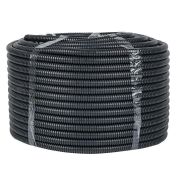 Труба гофрированная d16мм с протяжкой безгалоген. трудногорючая (FRHF) черн. (уп.100м) Plast EKF FRHF-16