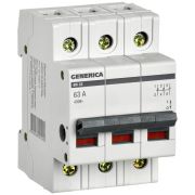 Выключатель нагрузки (мини-рубильник) 3п 63А ВН-32 GENERICA MNV15-3-063