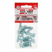 Болт с шестигранной головкой М8х25 DIN 933 класс прочн. 8.8 оцинк. (пакет) (уп.12шт) Tech-Krep/Zitar 102968